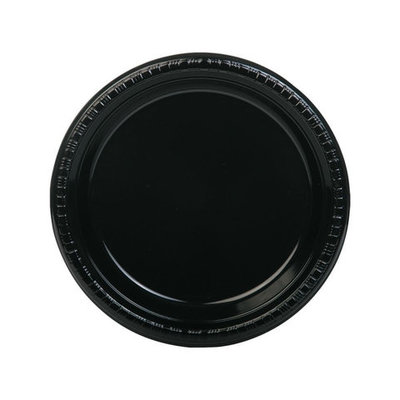 9' BLACK PLASTIC PLATES